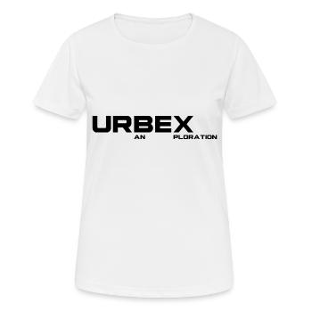 URBEX Urban Exploration - Frauen T-Shirt atmungsaktiv - Weiß - Vorne - AI Model Female 172 dark (172cm)