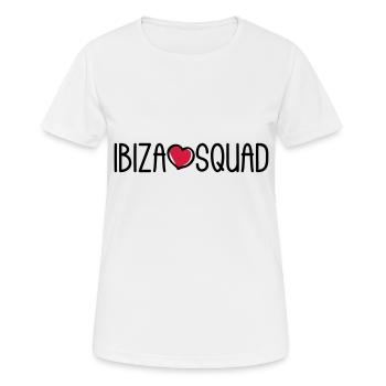 Ibiza Squad - Frauen T-Shirt atmungsaktiv - Weiß - Vorne - AI Model Female 172 dark (172cm)
