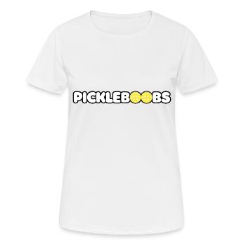 Pickleboobs - T-shirt respirant Femme - blanc - Devant - AI Model Female 172 dark (172cm)