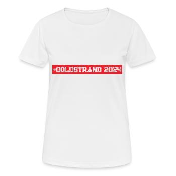 Sables d’or 2024 - T-shirt respirant Femme - blanc - Devant - AI Model Female 172 dark (172cm)