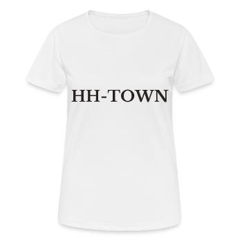 Hambourg HH-Town - T-shirt respirant Femme - blanc - Devant - AI Model Female 172 dark (172cm)