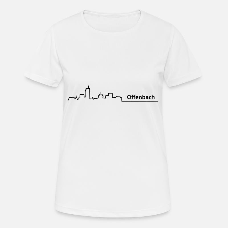 offenbach_main skyline - Women's Breathable T-Shirt - white
