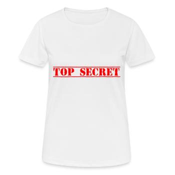 Top secret - T-shirt respirant Femme - blanc - Devant - AI Model Female 172 dark (172cm)