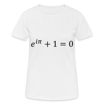 Eulers Gleichung - Frauen T-Shirt atmungsaktiv - Weiß - Vorne - AI Model Female 172 dark (172cm)