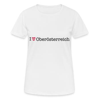 I love Upper Austria - Women's Breathable T-Shirt - white - Front - AI Model Female 172 dark (172cm)