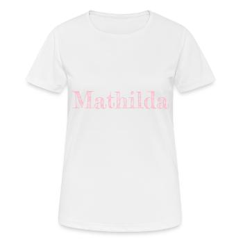 Mathilda - Women's Breathable T-Shirt - white - Front - AI Model Female 172 dark (172cm)