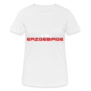 Erzgebirge - Frauen T-Shirt atmungsaktiv - Weiß - Vorne - AI Model Female 172 dark (172cm)