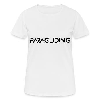 Paragliding Paragleiter Bestseller - Frauen T-Shirt atmungsaktiv - Weiß - Vorne - AI Model Female 172 dark (172cm)