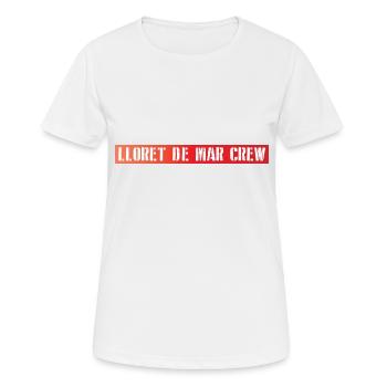 Lloret De Mar Crew - Frauen T-Shirt atmungsaktiv - Weiß - Vorne - AI Model Female 172 dark (172cm)