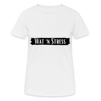Wat´n Stress Ruhrpott Slang - Frauen T-Shirt atmungsaktiv - Weiß - Vorne - AI Model Female 172 dark (172cm)