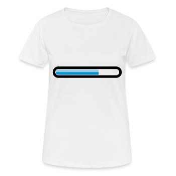 Herunterladen - Frauen T-Shirt atmungsaktiv - Weiß - Vorne - AI Model Female 172 dark (172cm)