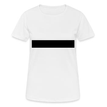 SLASH - Slash - barre verticale - LINE - MOINS - T-shirt respirant Femme - blanc - Devant - AI Model Female 172 dark (172cm)