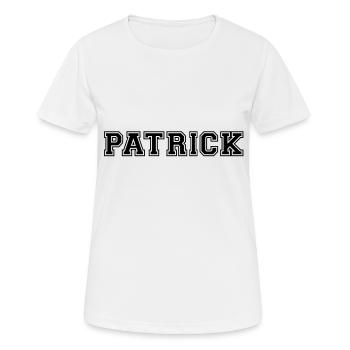 patrick - Frauen T-Shirt atmungsaktiv - Weiß - Vorne - AI Model Female 172 dark (172cm)