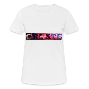 Créez votre propre style / Créez votre propre style - T-shirt respirant Femme - blanc - Devant - AI Model Female 172 dark (172cm)