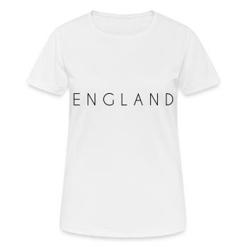 England - Frauen T-Shirt atmungsaktiv - Weiß - Vorne - AI Model Female 172 dark (172cm)