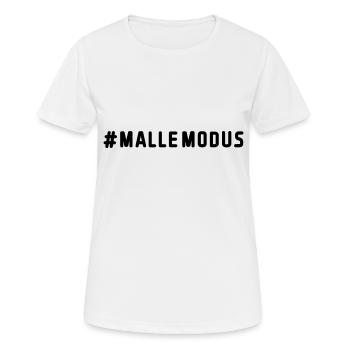 malle modus - Frauen T-Shirt atmungsaktiv - Weiß - Vorne - AI Model Female 172 dark (172cm)