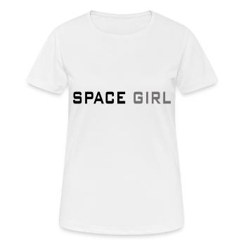 Space girl - Frauen T-Shirt atmungsaktiv - Weiß - Vorne - AI Model Female 172 dark (172cm)