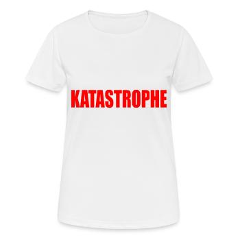 Katastrophe - Frauen T-Shirt atmungsaktiv - Weiß - Vorne - AI Model Female 172 dark (172cm)