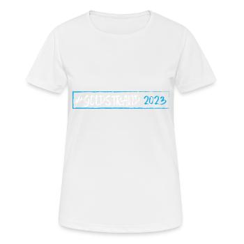 Sables d’or 2023 (Garantie du prix le plus bas) - T-shirt respirant Femme - blanc - Devant - AI Model Female 172 dark (172cm)