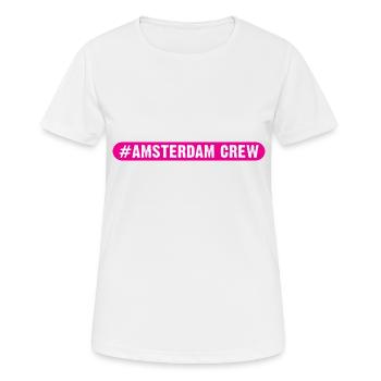 Amsterdam Crew - Women's Breathable T-Shirt - white - Front - AI Model Female 172 dark (172cm)