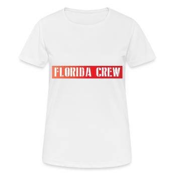 Équipage de Floride - T-shirt respirant Femme - blanc - Devant - AI Model Female 172 dark (172cm)