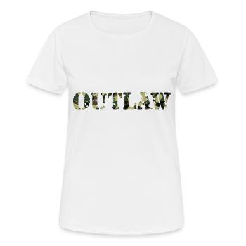 Hors-la-loi - T-shirt respirant Femme - blanc - Devant - AI Model Female 172 dark (172cm)