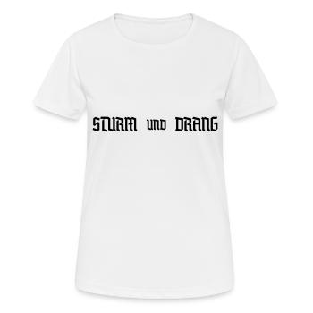Sturm und Drang - T-shirt respirant Femme - blanc - Devant - AI Model Female 172 dark (172cm)