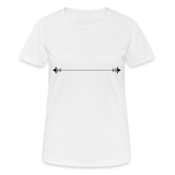 Trennlinie · Headers · Frames - Frauen T-Shirt atmungsaktiv - Weiß - Vorne - AI Model Female 172 dark (172cm)
