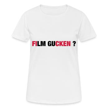 FILM LOOK - Women's Breathable T-Shirt - white - Front - AI Model Female 172 dark (172cm)