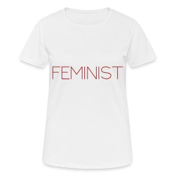 feminist - feminist - womenpower girl power - Women's Breathable T-Shirt - white - Front - AI Model Female 172 dark (172cm)