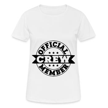 Membre de l’équipage - T-shirt respirant Femme - blanc - Devant - AI Model Female 172 dark (172cm)