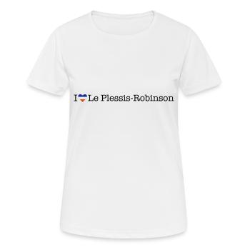 I love Le Plessis Robinson - Frauen T-Shirt atmungsaktiv - Weiß - Vorne - AI Model Female 172 dark (172cm)