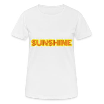 Sonnenschein - Frauen T-Shirt atmungsaktiv - Weiß - Vorne - AI Model Female 172 dark (172cm)