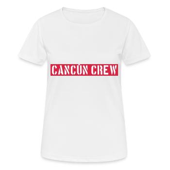 Cancun Crew - Women's Breathable T-Shirt - white - Front - AI Model Female 172 dark (172cm)