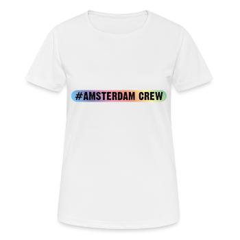 Amsterdam Crew - Women's Breathable T-Shirt - white - Front - AI Model Female 172 dark (172cm)