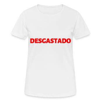 erschöpft Portugiesisch Sprache - Frauen T-Shirt atmungsaktiv - Weiß - Vorne - AI Model Female 172 dark (172cm)