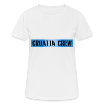 Croatia Crew - Women's Breathable T-Shirt - white - Front - AI Model Female 172 dark (172cm)