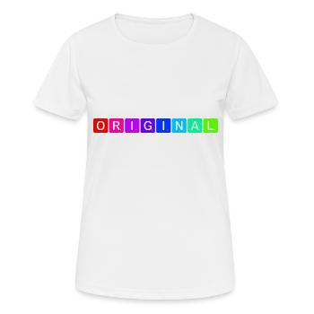 Original - Women's Breathable T-Shirt - white - Front - AI Model Female 172 dark (172cm)