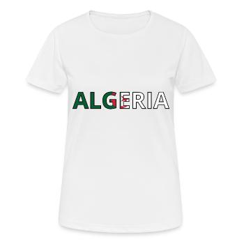 Algeria Flag - Women's Breathable T-Shirt - white - Front - AI Model Female 172 dark (172cm)