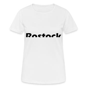 Rostock - Frauen T-Shirt atmungsaktiv - Weiß - Vorne - AI Model Female 172 dark (172cm)