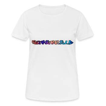 Superheld - Frauen T-Shirt atmungsaktiv - Weiß - Vorne - AI Model Female 172 dark (172cm)