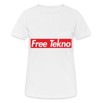 Free Tekno Supremacy - Women's Breathable T-Shirt - white - Front - AI Model Female 172 dark (172cm)