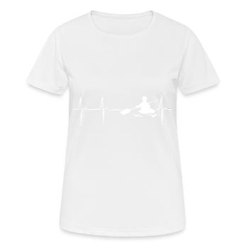 canoë-kayak - T-shirt respirant Femme - blanc - Devant - AI Model Female 172 dark (172cm)