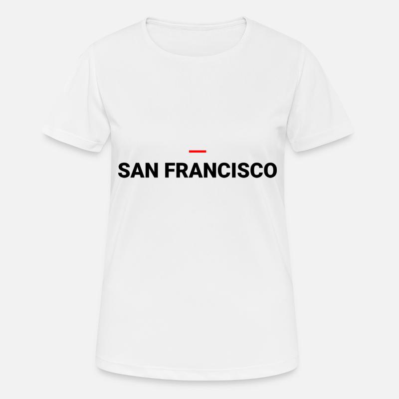 SAN FRANCISCO - Women's Breathable T-Shirt - white