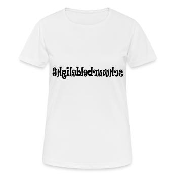 Schwurbeldelight Spiegel - Frauen T-Shirt atmungsaktiv - Weiß - Vorne - AI Model Female 172 dark (172cm)