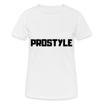PROSTYLE , pour avoir le style - T-shirt respirant Femme - blanc - Devant - AI Model Female 172 dark (172cm)