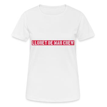 Lloret De Mar Crew - Women's Breathable T-Shirt - white - Front - AI Model Female 172 dark (172cm)