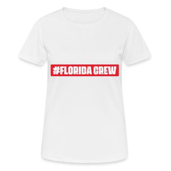 Équipage de Floride - T-shirt respirant Femme - blanc - Devant - AI Model Female 172 dark (172cm)