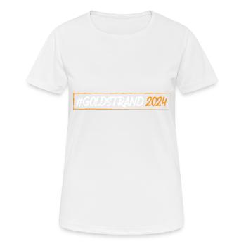 Sables d’or 2024 - T-shirt respirant Femme - blanc - Devant - AI Model Female 172 dark (172cm)