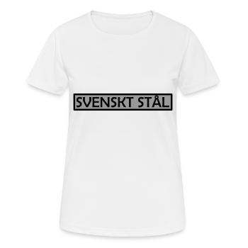 Acier suédois - T-shirt respirant Femme - blanc - Devant - AI Model Female 172 dark (172cm)